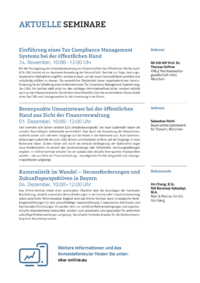 Dokument Aktuelle Seminare