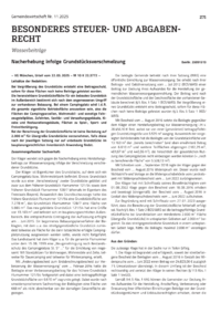 Dokument Nacherhebung infolge Grundstücksverschmelzung