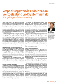 Dokument Verpackungswende zwischen Umweltbelastung und Systemvielfalt
