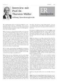 Dokument Interview mit Prof. Dr. Thorsten Müller – Stiftung Umweltenergierecht