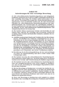 Dokument Artikel 105 Anforderungen für eine vorsichtige Bewertung