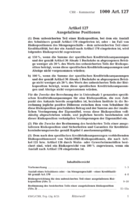 Dokument Artikel 127 Ausgefallene Positionen