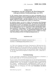Dokument Artikel 132b Ausnahmen von den Ansätzen zur Berechnung der risikogewichteten Positionsbeträge von OGA