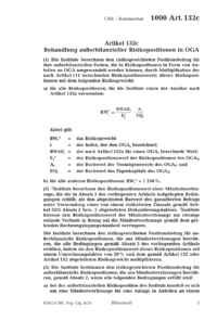 Dokument Artikel 132c Behandlung außerbilanzieller Risikopositionen in OGA