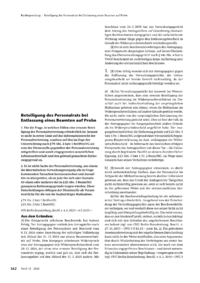 Dokument Beteiligung des Personalrats bei Entlassung eines Beamten auf Probe