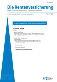 Dokument Die Rentenversicherung Ausgabe 06 2025