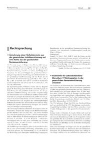 Dokument Rechtsprechung