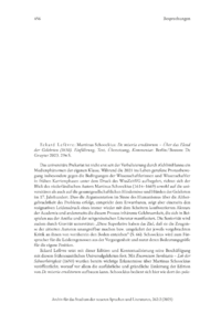 Dokument Eckard Lef&egrave;vre: Martinus Schoockius:  De miseria eruditorum &ndash; &Uuml;ber das Elend der Gelehrten (1650). Einf&uuml;hrung, Text, &Uuml;bersetzung, Kommentar . Berlin / Boston: De Gruyter 2023.