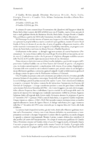 Dokument  Il Gaddus . Rivista annuale. Direzione: Mariarosa Bricchi, Paola Italia, Giorgio Pinotti e Claudio Vela. Milano: Fondazione Arnoldo e Alberto Mondadori 2023 ssq.