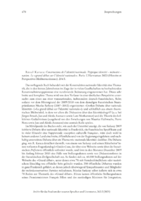 Dokument Resul Karaca:  Constructions de l&rsquo;identit&eacute; nationale. Tryptique identit&eacute; &ndash; m&eacute;moire &ndash; nation. Le &laquo;grand d&eacute;bat sur l&rsquo;identit&eacute; nationale&raquo; . Paris: L&rsquo;Harmattan 2023 (Histoire et Perspectives M&eacute;diterran&eacute;ennes)