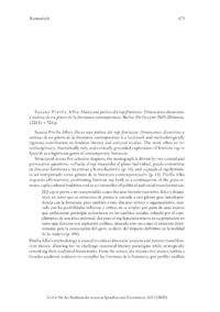 Dokument Susana Pinilla Alba:  Hacia una po&eacute;tica del rap feminista. Dimensiones discursivas y est&eacute;ticas de un g&eacute;nero de la literatura contempor&aacute;nea . Berlin: De Gruyter 2025