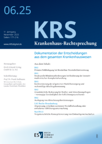 Dokument KRS Krankenhaus-Rechtsprechung Ausgabe 06 2025