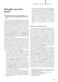 Dokument Aktuelles aus dem Bund