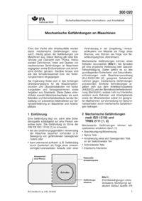 Dokument Mechanische Gefährdungen an Maschinen