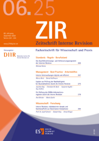Dokument Zeitschrift Interne Revision Ausgabe 06 2025