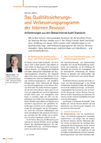 Dokument Das Qualitätssicherungs und Verbesserungsprogramm der Internen Revision