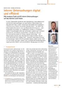 Dokument Interne Untersuchungen digital und effizient