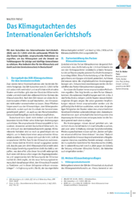 Dokument Das Klimagutachten des Internationalen Gerichtshofs