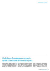 Dokument Modell zum Ozonabbau verbessert – bisher rätselhafter Prozess integriert