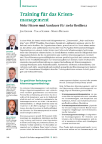Dokument Training für das Krisenmanagement