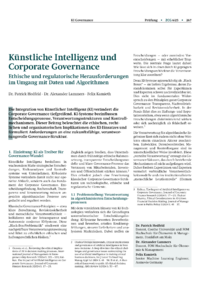 Dokument Künstliche Intelligenz und Corporate Governance