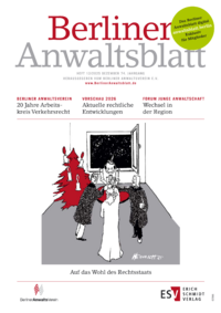 Dokument Berliner Anwaltsblatt Ausgabe 12 2025