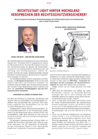 Dokument Rechtsstaat light hinter Hochglanzversprechen der Rechtsschutzversicherer?