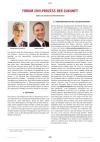 Dokument Forum Zivilprozess der Zukunft