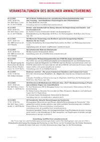 Dokument Veranstaltungen des Berliner Anwaltsvereins