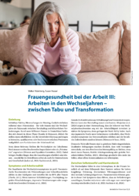 Dokument Frauengesundheit bei der Arbeit III: Arbeiten in den Wechseljahren – zwischen Tabu und Transformation