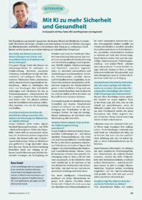 Dokument Mit KI zu mehr Sicherheit und Gesundheit