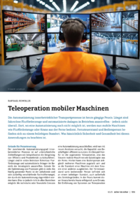 Dokument Teleoperation mobiler Maschinen