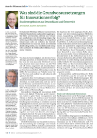 Dokument Was sind die Grundvoraussetzungen für Innovationserfolg?