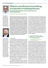 Dokument Effektive und effiziente Entwicklung von hybriden Produktplattformen