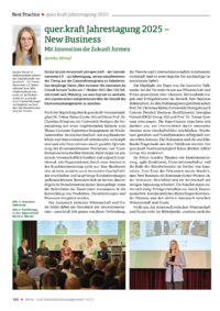 Dokument quer.kraft Jahrestagung 2025 – New Business