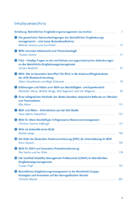 Dokument Inhaltsverzeichnis