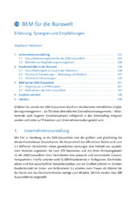 Dokument BEM für die Bürowelt