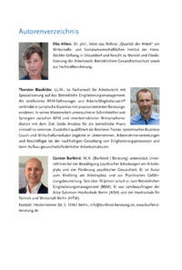 Dokument Autorenverzeichnis