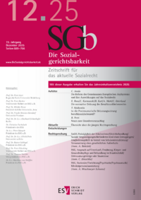 Dokument Die Sozialgerichtsbarkeit Ausgabe 12 2025