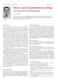 Dokument Neues zum Grundrentenzuschlag