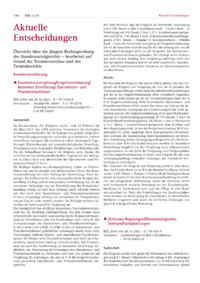 Dokument Aktuelle Entscheidungen