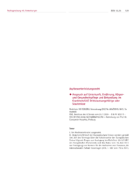 Dokument Anspruch auf Unterkunft, Ernährung, Körper- und Gesundheitspflege und Behandlung im Krankheitsfall/ Drittstaatsangehörige oder Staatenlose