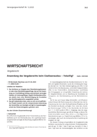 Dokument Anwendung des Vergaberechts beim Glasfaserausbau – freiwillig?