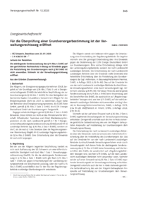 Dokument Für die Überprüfung einer Grundversorgerbestimmung ist der Verwaltungsrechtsweg eröffnet