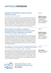 Dokument Aktuelle Seminare