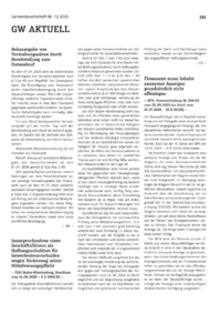 Dokument GW aktuell