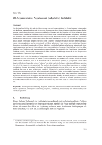 Dokument  Ob -Argumentsätze, Negation und (subjektive) Veridizität