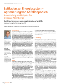 Dokument Leitfaden zur Energiesystemoptimierung von Abfalldeponien
