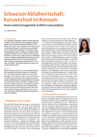 Dokument Schweizer Abfallwirtschaft: Kurswechsel im Konsum