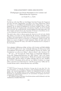 Dokument Vergangenheit oder Geschichte?